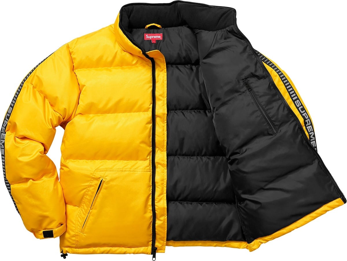 Reflective Sleeve Logo Puffy Jacket view 23
